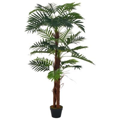 vidaXL Artificial Plant Palm with Pot Green 165 cm