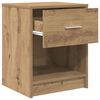 vidaXL Bedside Cabinets 2 pcs with Drawer Artisan Oak 40x34x50 cm