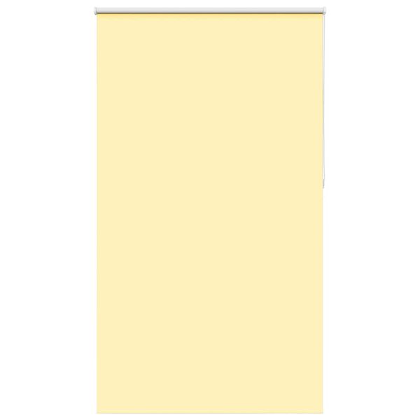 vidaXL Roller Blind Blackout Yellow 135x210 cm Fabric Width 131.6 cm Polyester