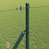 vidaXL Fence Post Green 100 x 1 m (25 mm mesh) Steel and PVC