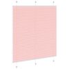 vidaXL Pleated Blind Pink 120x150 cm Fabric Width 119.4 cm Polyester