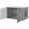vidaXL Cat House Grey Sonoma 85 x 55 x 50.5 cm Engineered Wood
