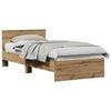 vidaXL Bed Frame with Headboard Artisan Oak Engineered wood