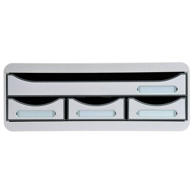 Exacompta Desktop Drawer Set Toolbox with 4 Drawers Light Grey