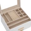 vidaXL Jewellery Box 3-Layer White 23x20.5x14 cm