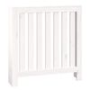 vidaXL Radiator Cover White 79.5x19x84 cm Solid Wood Pine