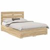 vidaXL Bed Frame with Drawer Sonoma Oak 150 x 200 cm Engineered Wood