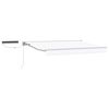 vidaXL Electric Retractable Awning White 3.5 x 2 m