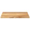 vidaXL Table Top 80x60x2.5 cm Rectangular Solid Wood Mango