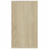 vidaXL Book Cabinet/Sideboard White and Sonoma Oak 66x30x98 cm Engineered Wood