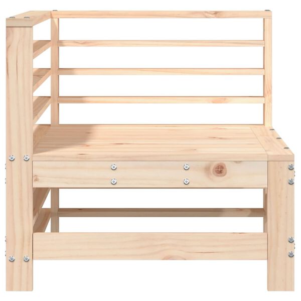 vidaXL Garden Corner Sofas 2 pcs Solid Wood Pine
