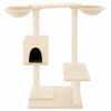 vidaXL Cat Tree with Scratching Posts Cream 82 cm