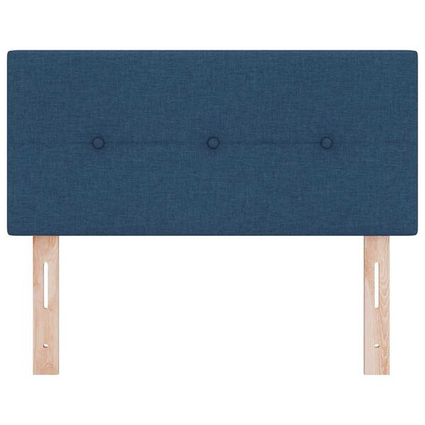 vidaXL Headboard with Headboard Blue 100 cm Faux Leather