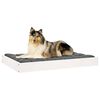 vidaXL Dog Bed White 91.5x64x9 cm Solid Wood Pine
