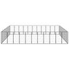 vidaXL 40-Panel Dog Playpen Black 50x100 cm Powder-coated Steel