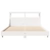 vidaXL Bed Frame without Mattress White 140x190 cm Solid Wood Pine