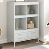 vidaXL Highboard White 68x39x101.5 cm Steel