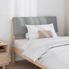 vidaXL Upholstered Headboard Light Grey 100 cm Solid Pine Wood