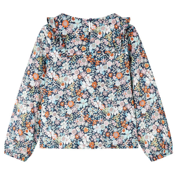 Kids' Shirt with Long Sleeves Dark Blue 104