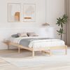 vidaXL Bed Frame Natural 120 x 190 cm Solid Pine Wood