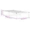vidaXL Metal Bed Frame without Mattress Black 90x190cm
