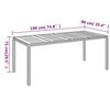 vidaXL Garden Table with Wooden Top Grey 190x90x75 cm Poly Rattan
