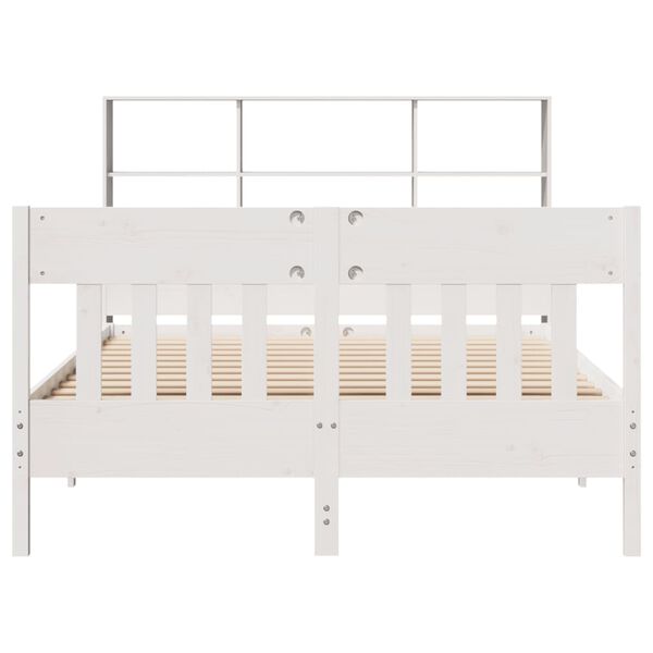vidaXL Bed Frame without Mattress White 160x200 cm Solid Wood Pine