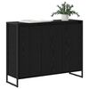vidaXL Side Cabinet Black Oak 96.5 x 30 x 75 cm Engineered Wood