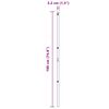 vidaXL Fence Post Other 26 pcs Grey 3.2 x 3.2 x 190 cm Steel