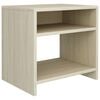 vidaXL Bedside Cabinets 2 pcs Sonoma Oak 40x30x40 cm Engineered Wood
