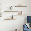 vidaXL Wall Shelves 4 pcs Artisan Oak 60x20x1.5 cm Engineered Wood