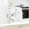 vidaXL Kitchen Base Cabinet Kalmar High Gloss White Engineered Wood