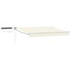 vidaXL Electric Retractable Awning Cream and White 3 x 2.5 m