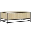 vidaXL Coffee Table Sonoma Oak 90x57x35 cm Engineered Wood and Metal