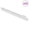 vidaXL Drawer Slide 12 pcs White 300 mm Steel