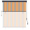 vidaXL Outdoor Roller Blind 140x250 cm Yellow and Blue