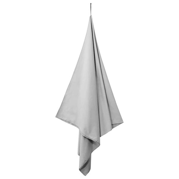 vidaXL Sports Towels 2 pcs Grey 180 x 90 cm Polyester and polyamide