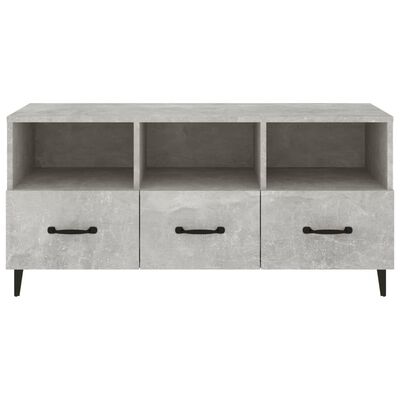 vidaXL TV Cabinet Concrete Grey 102x35x50 cm Engineered Wood