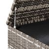 vidaXL Garden Cushion Box PE Rattan 145x100x103 cm Grey