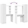 vidaXL Desk 2 pcs White