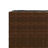 vidaXL Garden Planters 2 pcs Brown 36x30x32 cm Poly Rattan