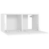 vidaXL 5 Piece TV Cabinet Set White Engineered Wood