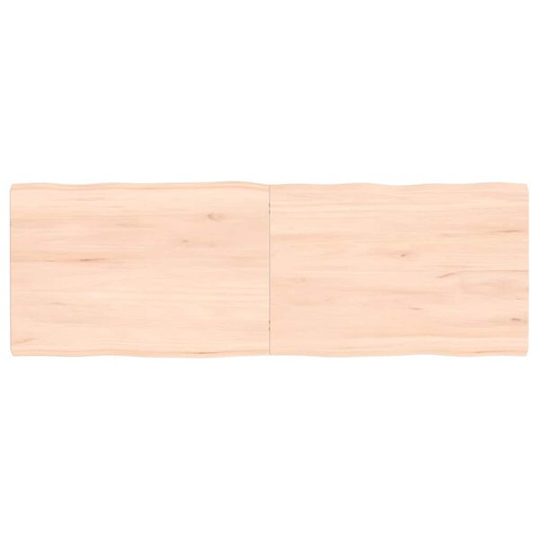 vidaXL Table Top 120x40x(2-4) cm Untreated Solid Wood Live Edge