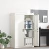 vidaXL Storage Cabinet 2 pcs White 90 x 40 x 140 cm Steel