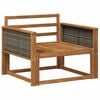 vidaXL Outdoor Middle Sofa Solid Acacia Wood Natural