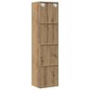 vidaXL Book Cabinet/TV Cabinet Artisan Oak 36x30x143cm Engineered Wood