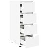 vidaXL Storage Cabinet White 40 x 48 x 105 cm Engineered Wood