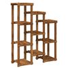 vidaXL Plant Stand Natural 85 x 30 x 114.5 cm Solid Acacia Wood