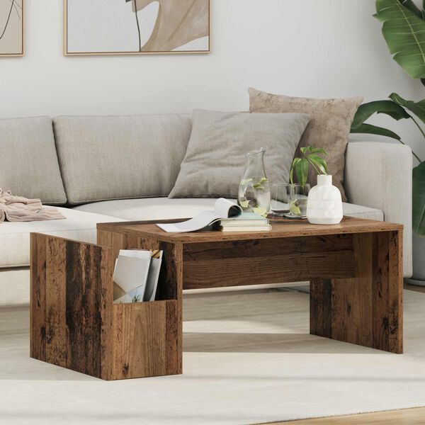 vidaXL Coffee Table Old Wood 90 x 45 x 35 cm Engineered Wood