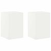 vidaXL Plant Stand 2 pcs White 40 x 40 x 60 cm Steel